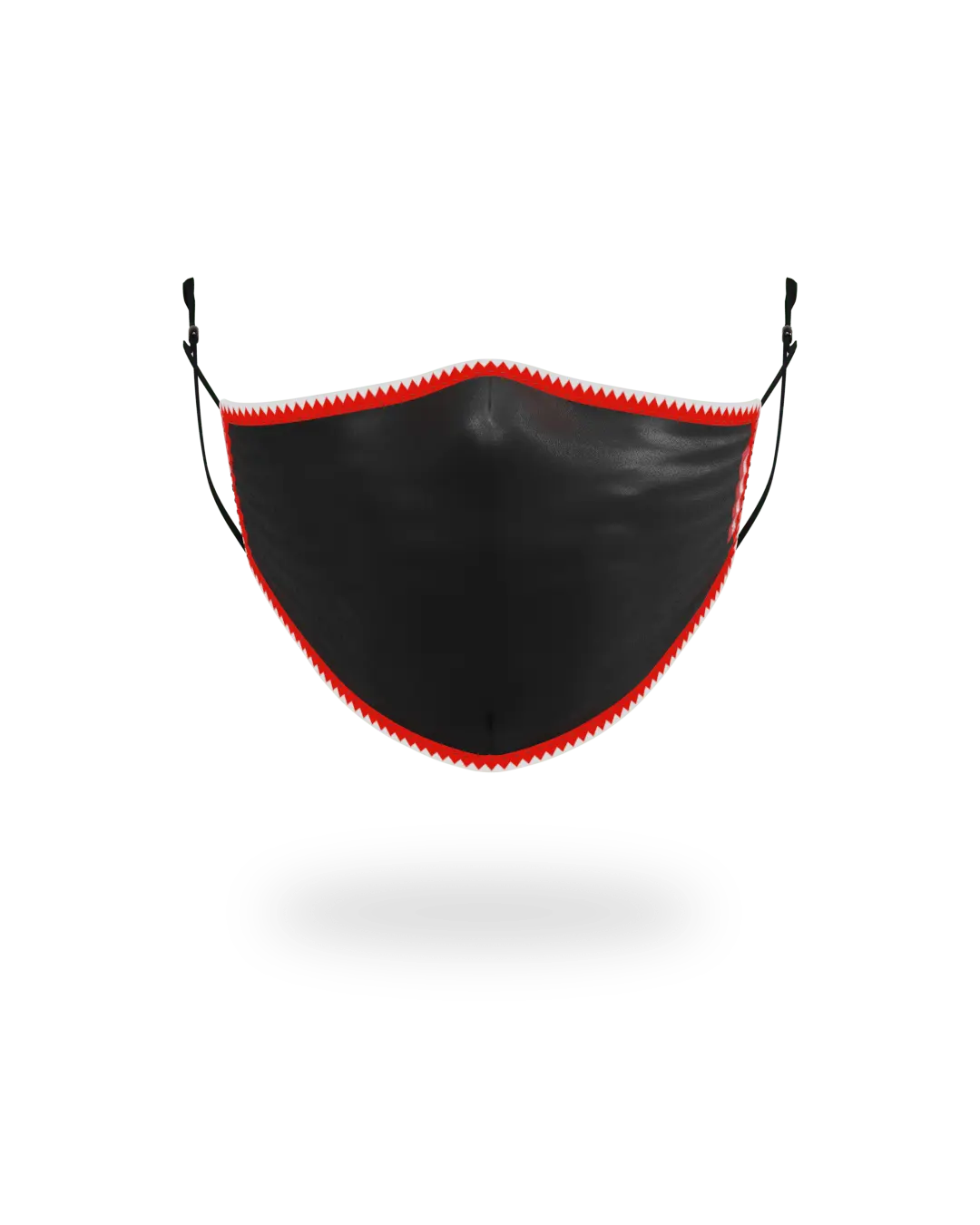 ADULT VERTICAL SHARK (BLACK) FORM-FITTING FACE MASK