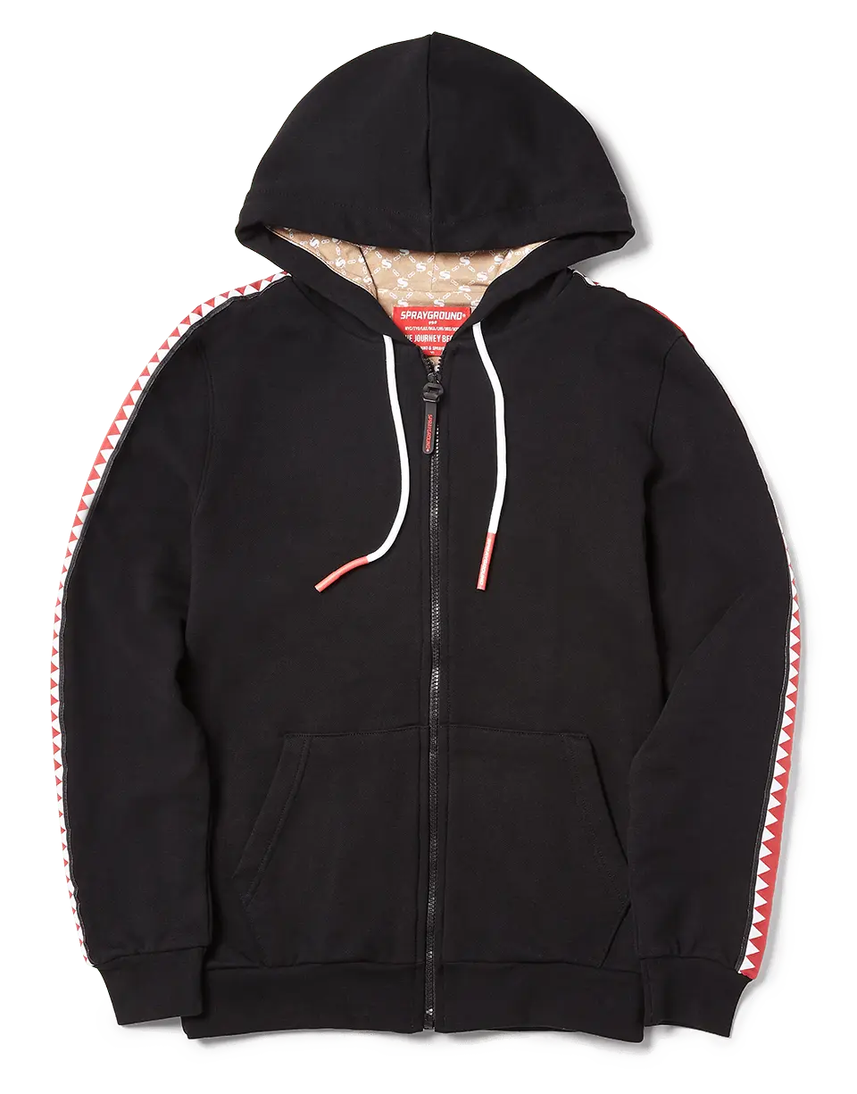 SHARKTRACK TIGER MONEY ZIPUP HOODIE (BLACK)