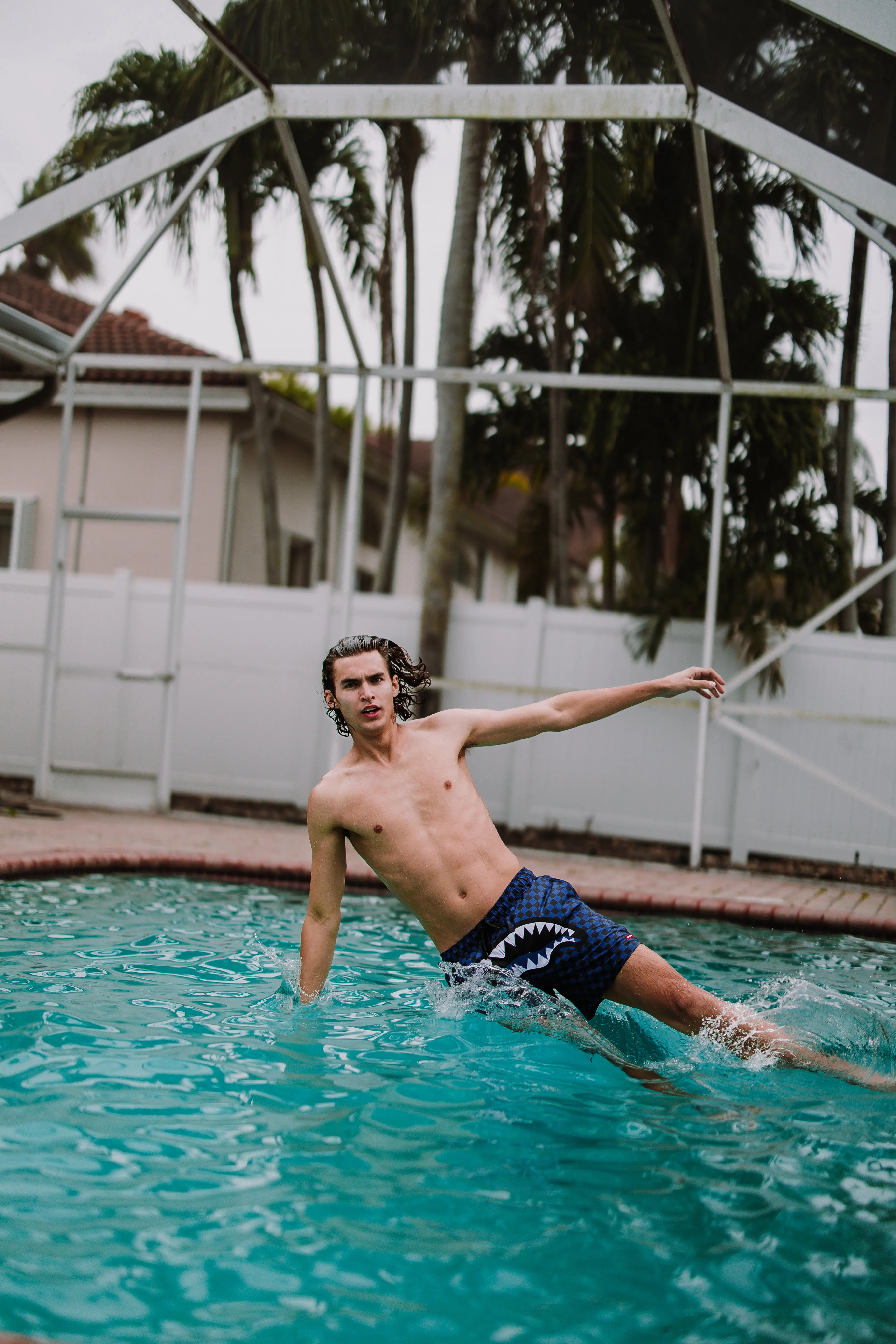 MIDNIGHT MAGIC SHARKS IN PARIS SWIM SHORTS - Image 7
