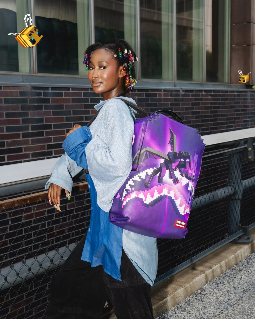 MINECRAFT ENDER DRAGON ATTACK BACKPACK - Image 2