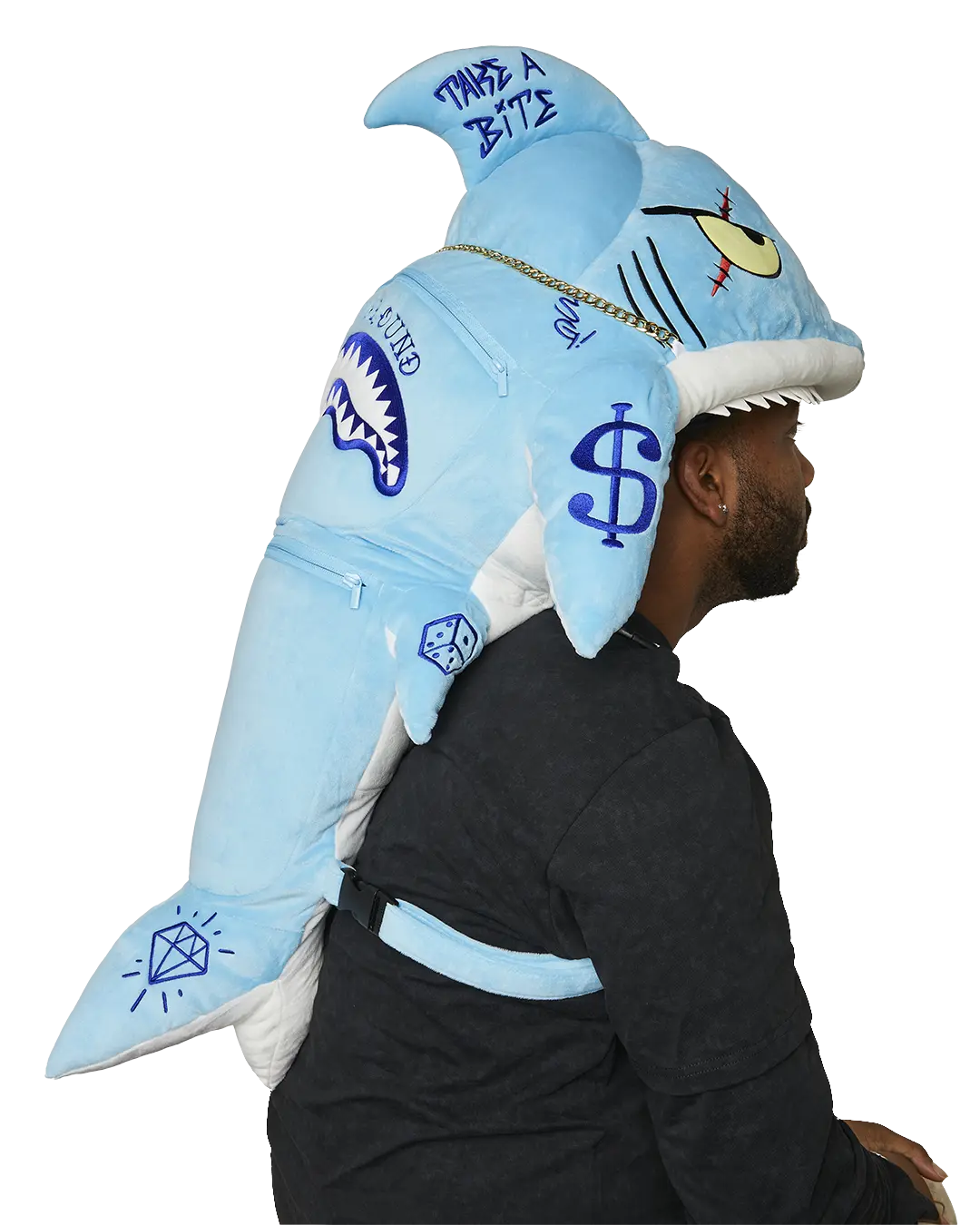 STUFFED SAVAGE HOODY BACKPACK SHARK - Image 13