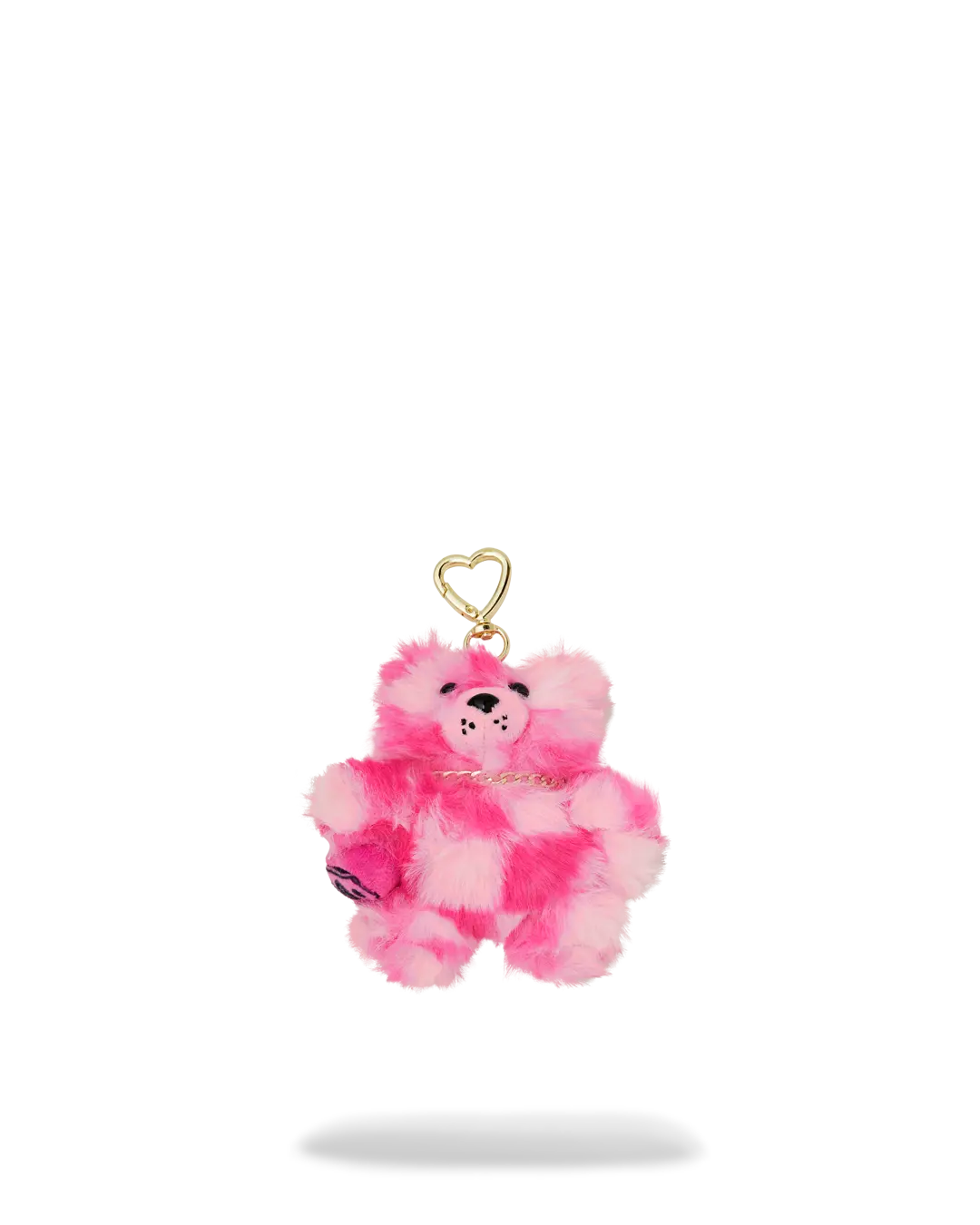 FURZILLA SHARK (PINK CHECK) KEYCHAIN