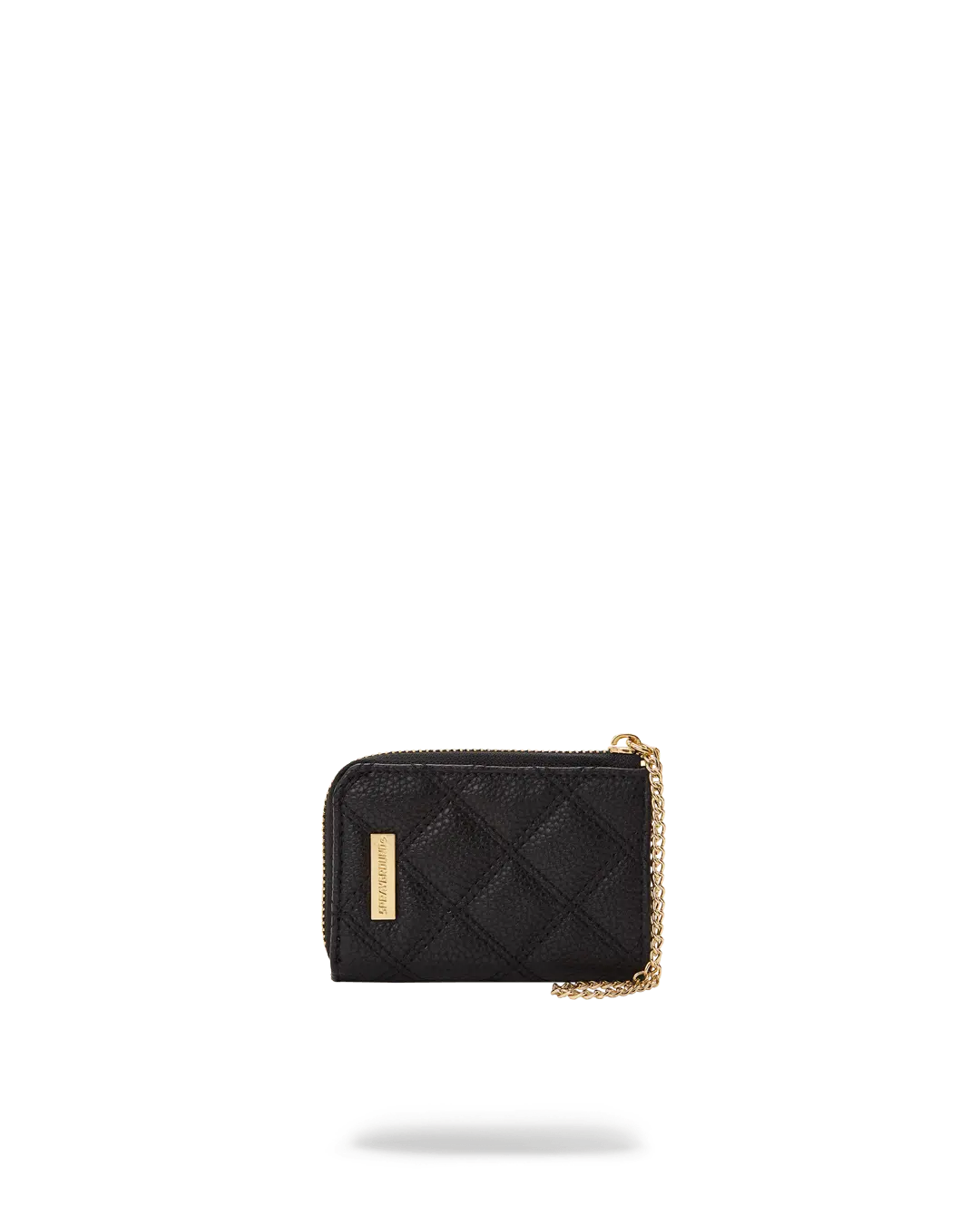 NOIR QUILT GOLD CHAIN SHARK WALLET