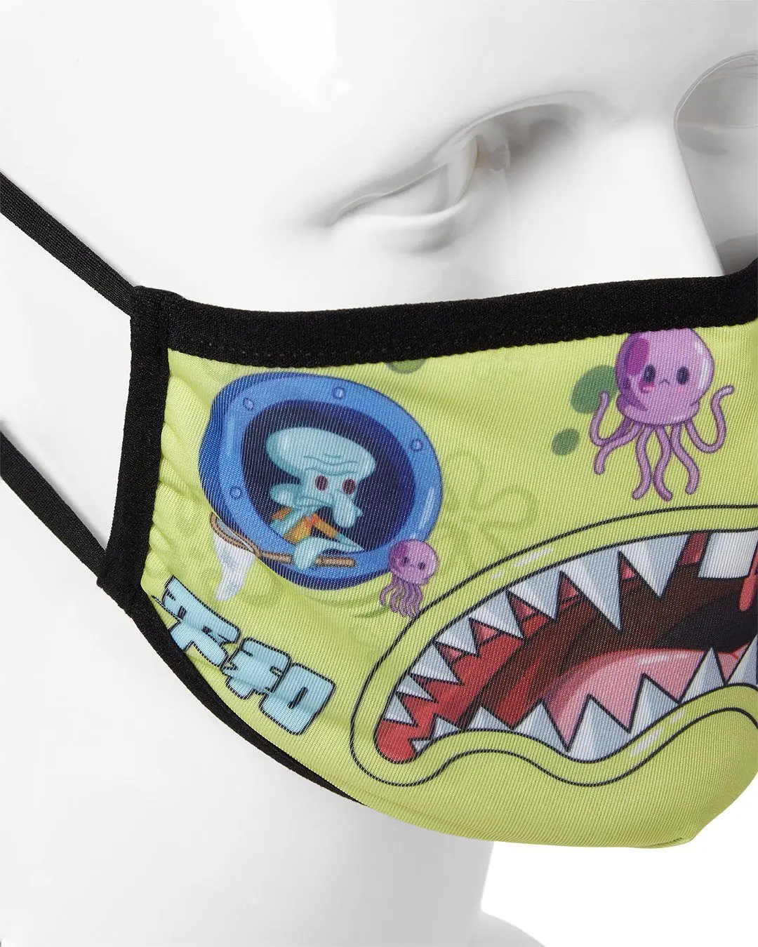 ADULT SPONGEBOB JAPAN SHARK FORM FITTING FACE-COVERING - Image 4