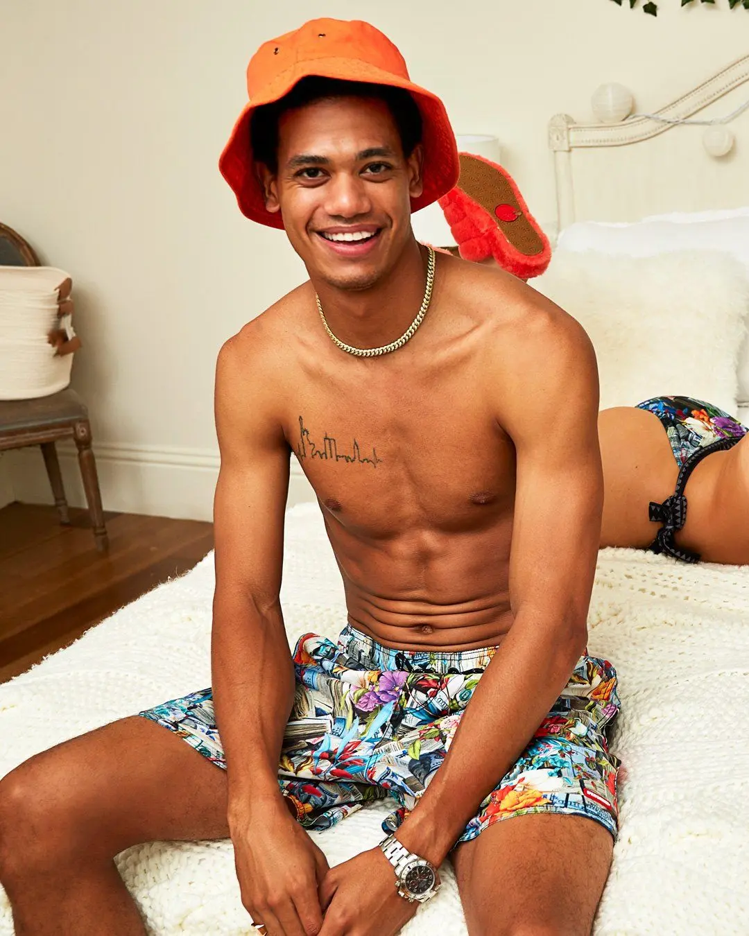 FLORAL MONEY SHOTO SWIM TRUNKS - Image 8