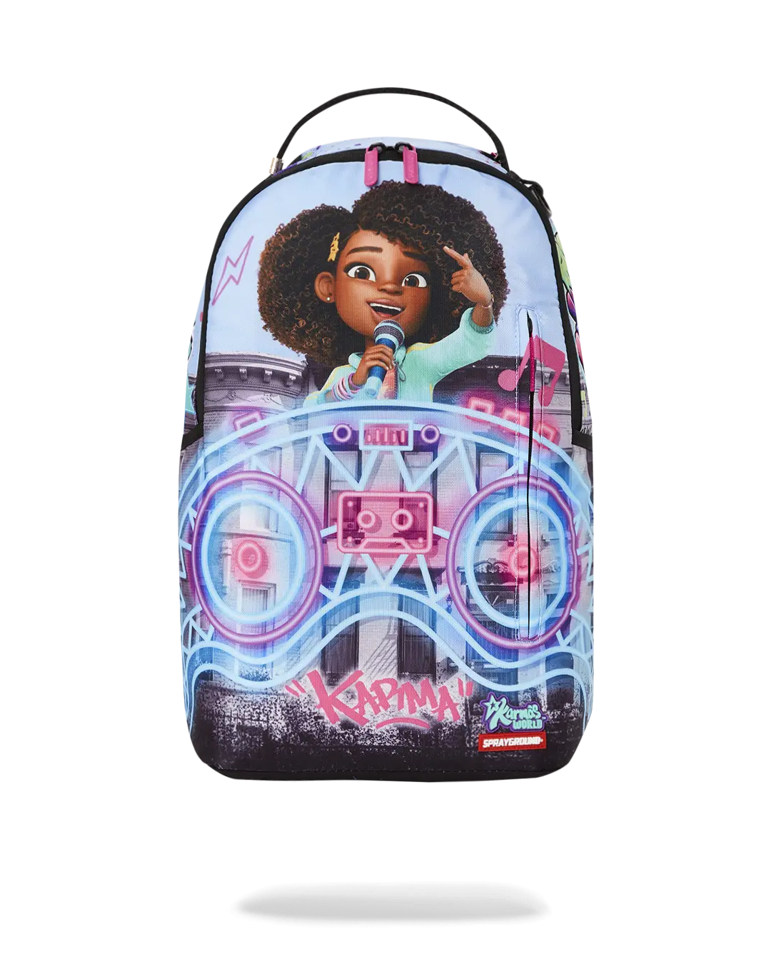 KARMA'S WORLD TURN UP THE VOLUME BACKPACK