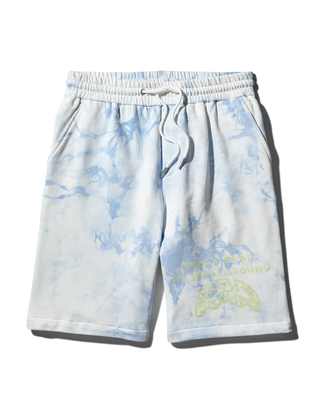 TIE DYE KNIT SHORTS (BLUE)