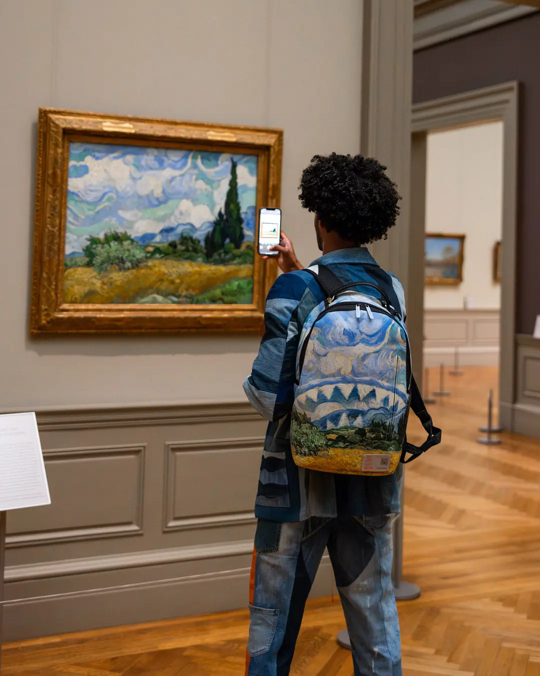 THE MET VAN GOGH WHEAT FIELD WITH CYPRESSES BACKPACK - Image 6
