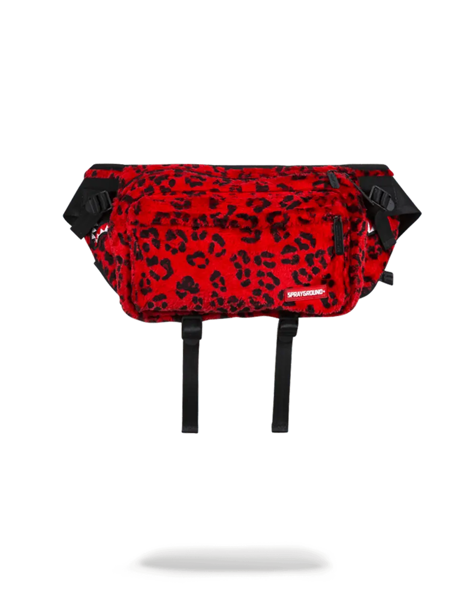 RED LEOPARD CROSSBODY TRANSPORTER