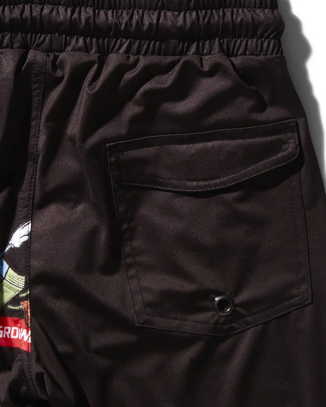 KIDS PATCH ALL-IN SWIM TRUNKS (BLACK) - Image 4