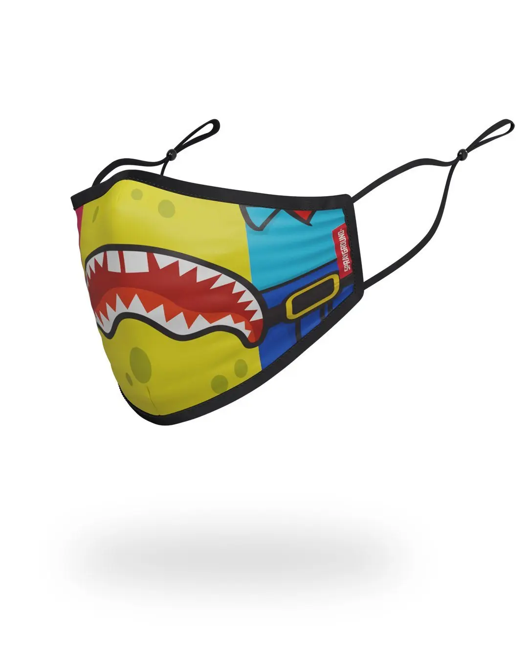 ADULT SPONGEBOB OG SHARK FORM FITTING FACE-COVERING - Image 2