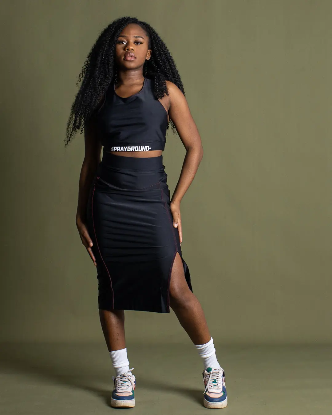 LONGUETTE SKIRT (BLACK) - Image 2