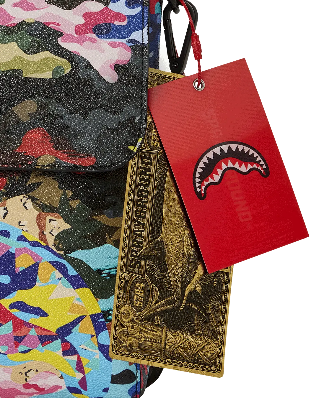 SLICED AND DICED CAMO MESSENGER SLING BAG - Image 11