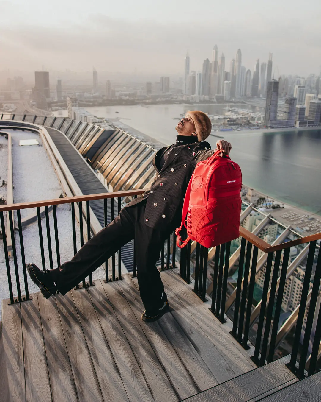 DENIRO CRIMSON BACKPACK (DLXV) - Image 6