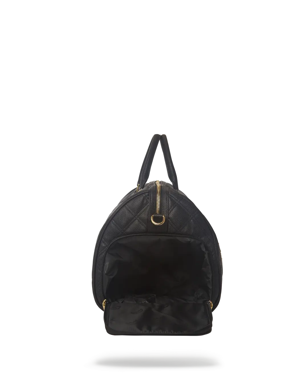 NOIR QUILT GOLD CHAIN SHARK DUFFLE - Image 11