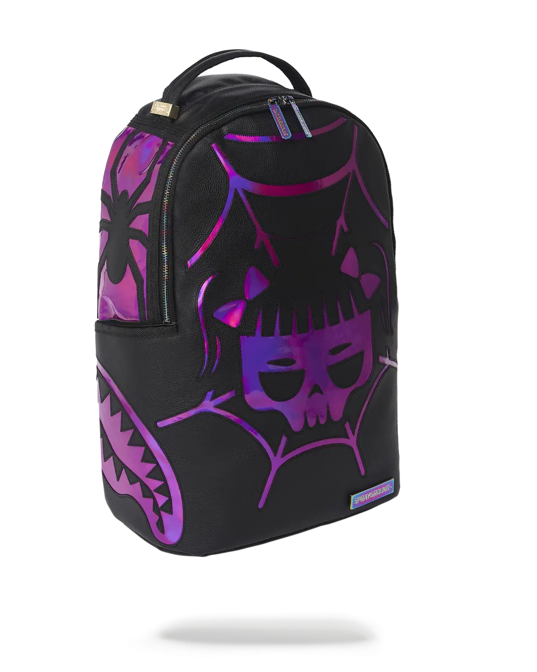 CAZZU IRIDESCENT CUT & SEW SPIDER SKULL SHARK BACKPACK (DLXV) - Image 7