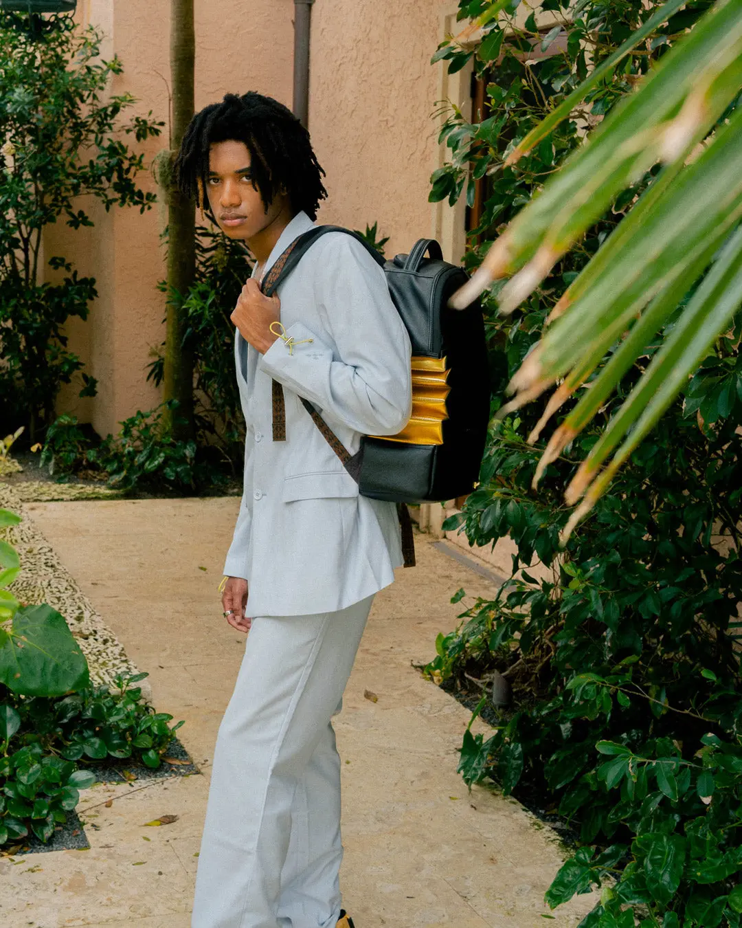 A.I.3 SHARK BITE BLACK GOLD BACKPACK (DLXV) - Image 2