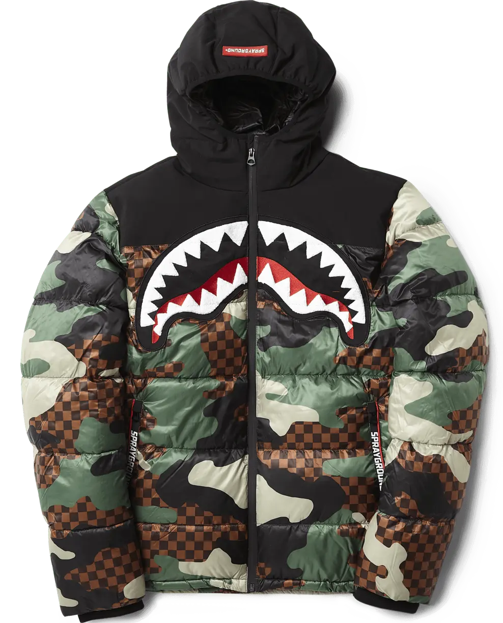 CAMO CHECKERED PUFFER