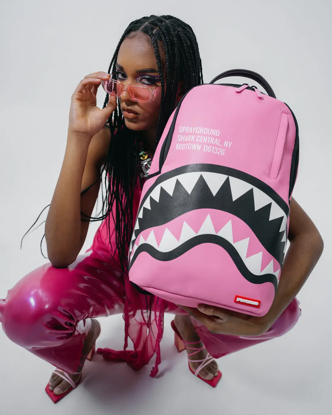 SHARK CENTRAL (PINK) BACKPACK (DLXV) - Image 6