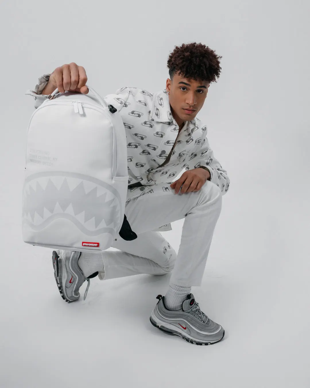 SHARK CENTRAL BACKPACK WHT/WHT (DLXV) - Image 2