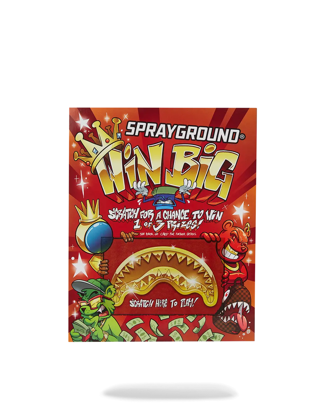SPRAYGROUND SCRATCH OFF PLAYING CARD - WIN A BACKPACK, MONEYBEAR OR LUGGAGE! - Image 3