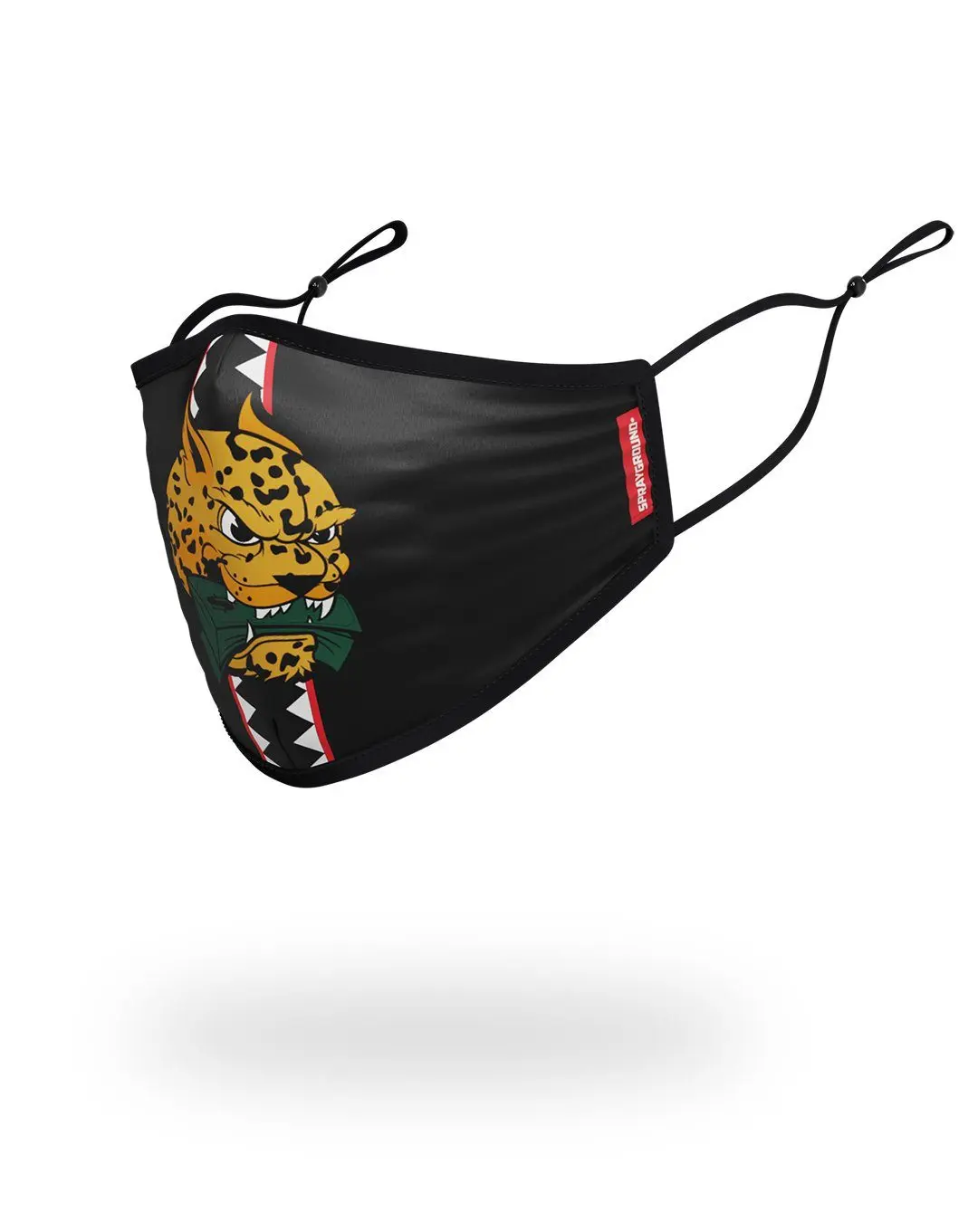 ADULT SPUCCI LEOPARD FORM FITTING FACE MASK - Image 2