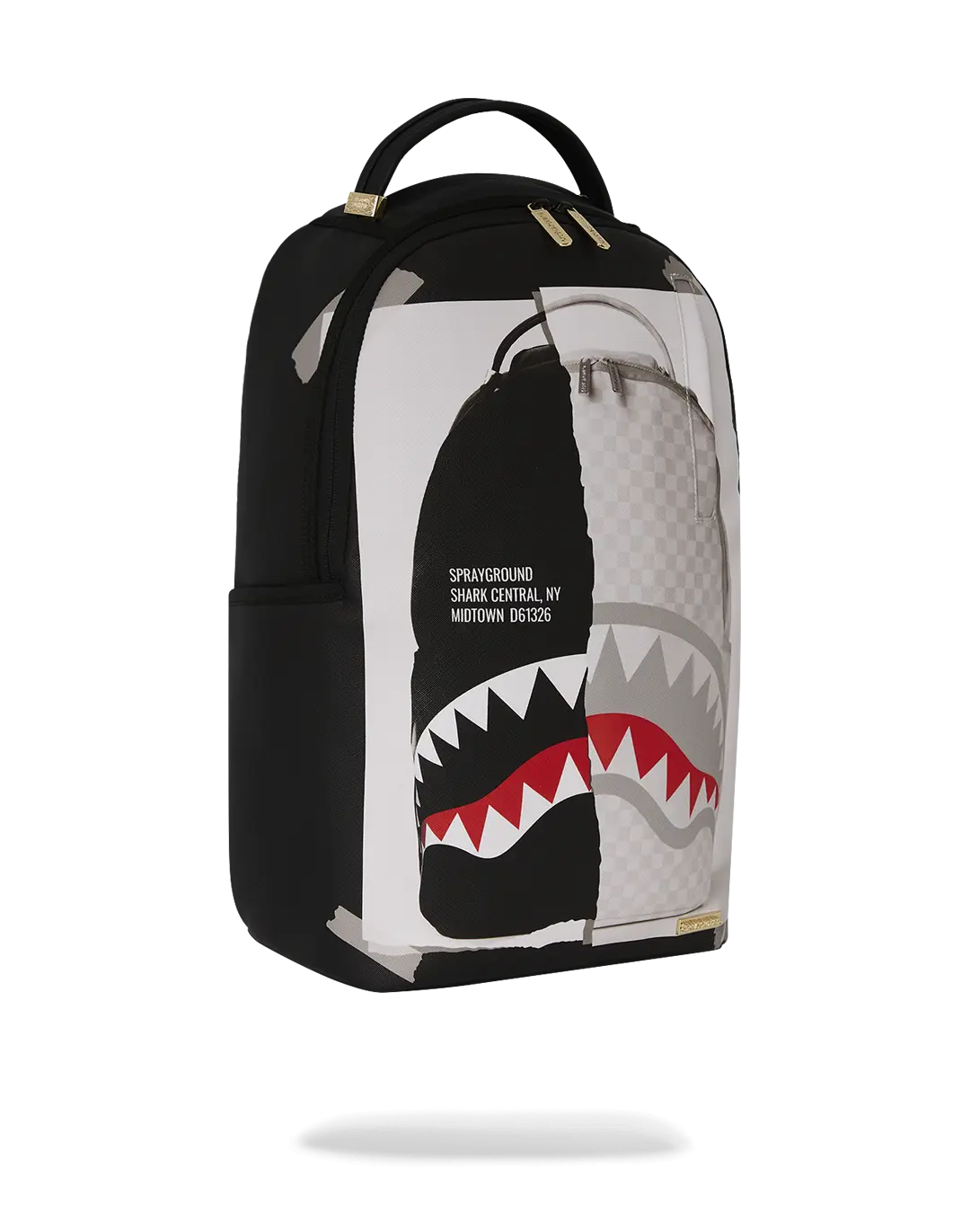 BAG ON BAG OPTICAL ILLUSION SHARKS IN PARIS BACKPACK - Image 3