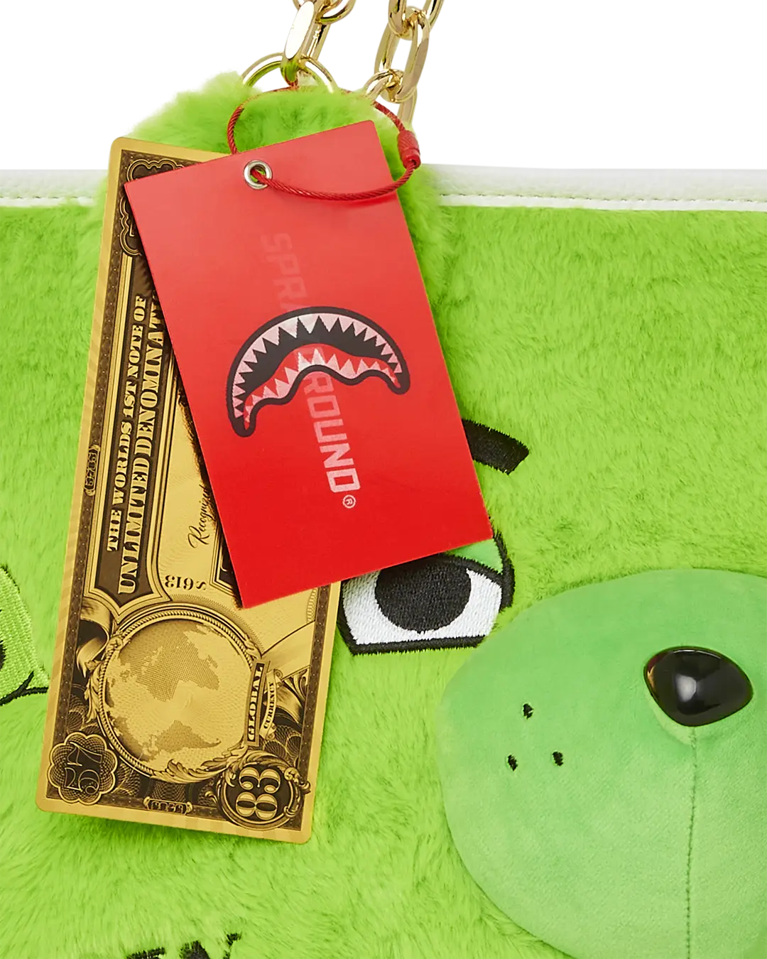 PLUSH MONEYBEAR TOTE (GREEN) - Image 10