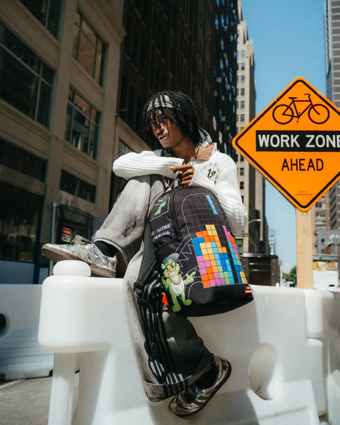 TETRIS WITH DIABLO AND MONEY BEAR BACKPACK - Image 4