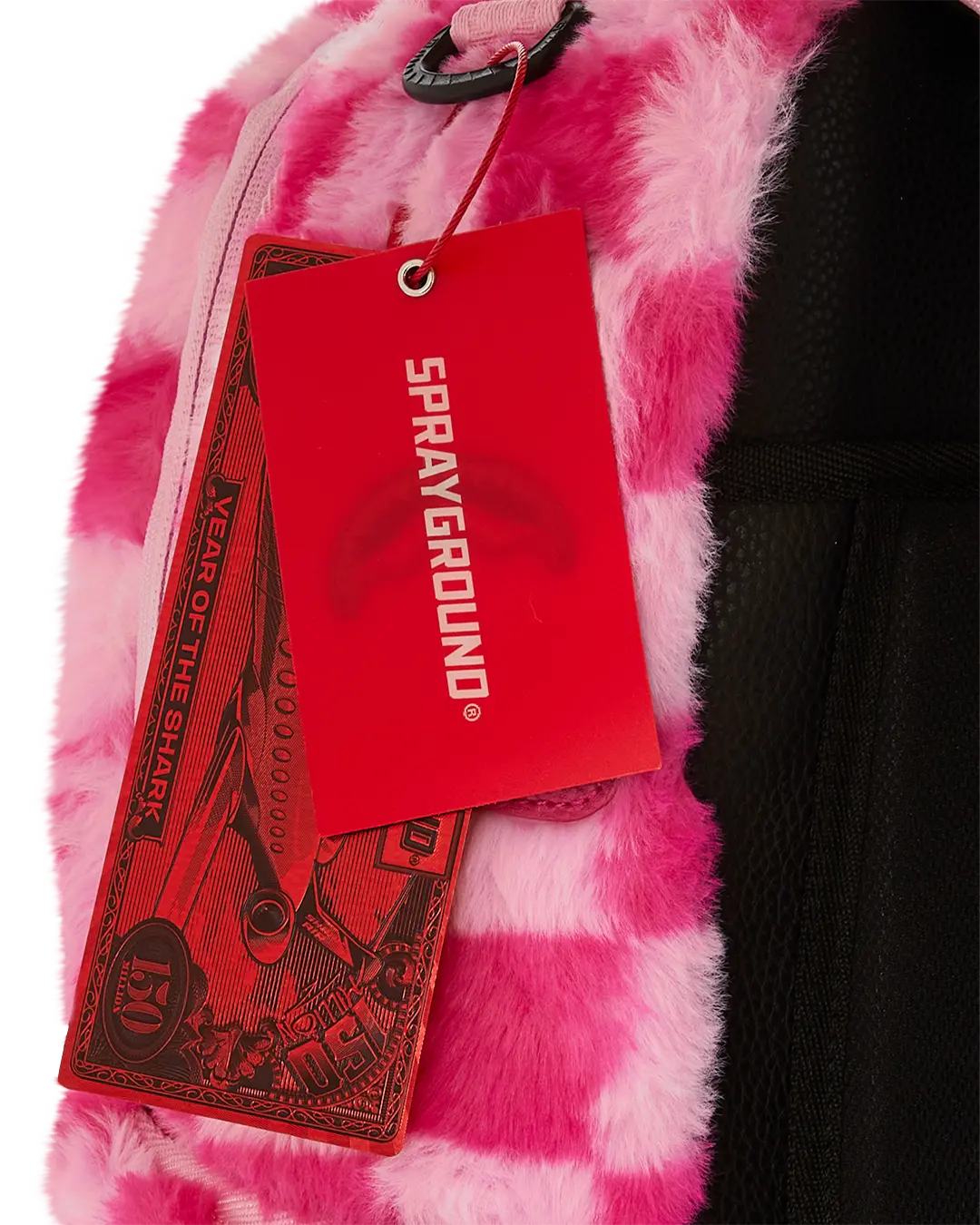 FURZILLA SHARK (PINK CHECK) BACKPACK - Image 15