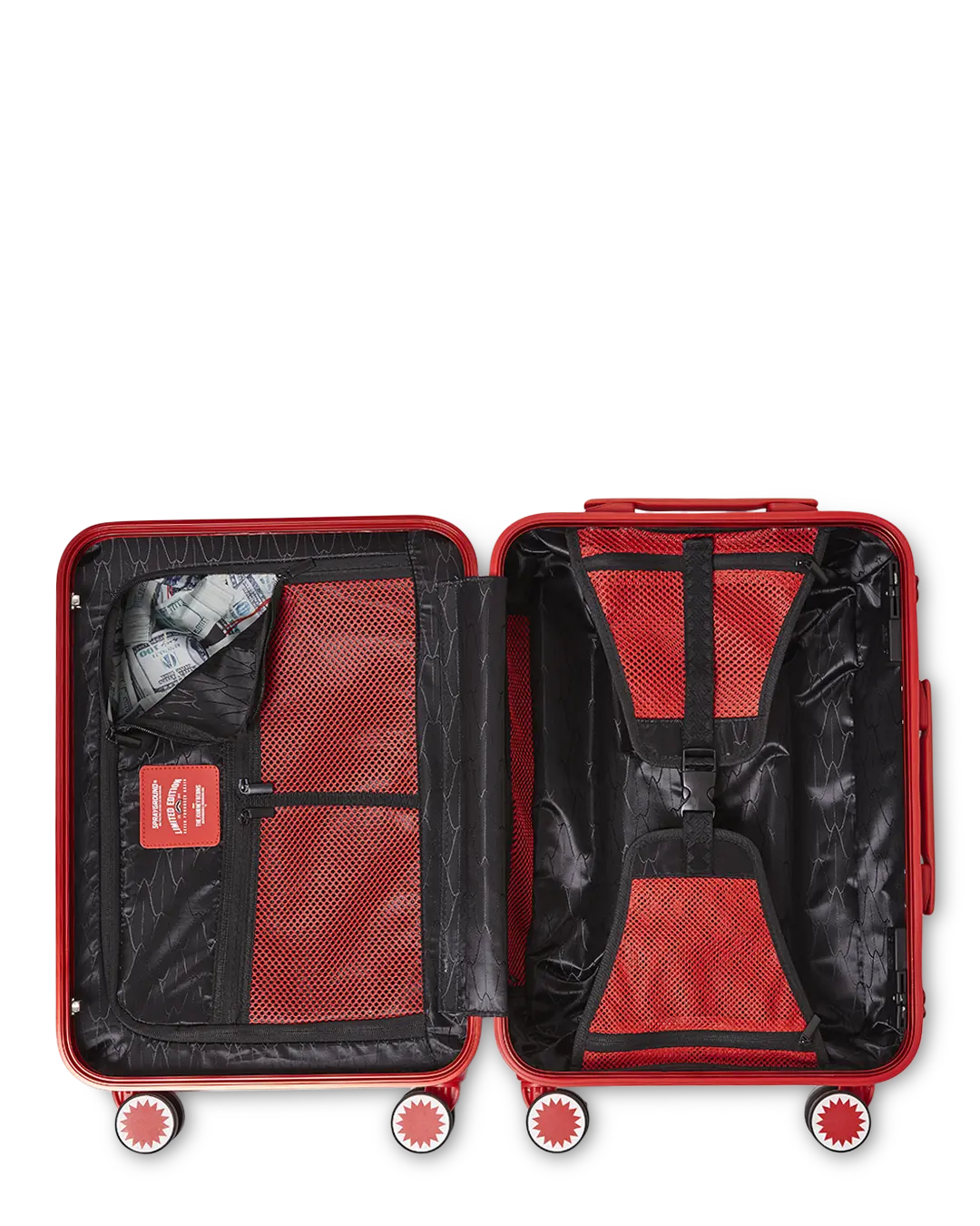 MOLDED SHARKITECTURE RED HARDSHELL CARRY-ON LUGGAGE - Image 12