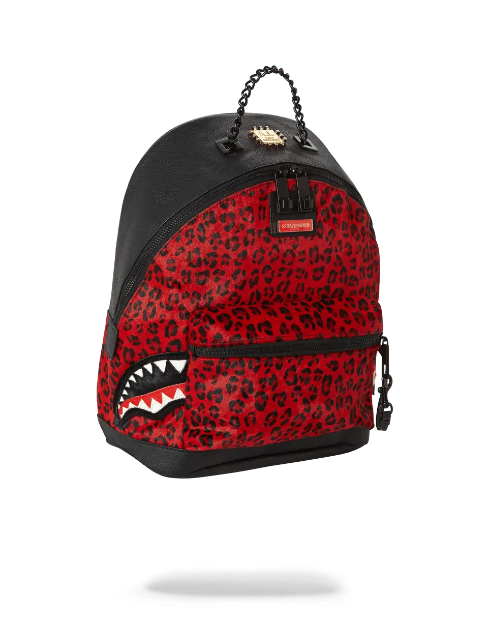 6-STRAP RED LEOPARD EMPRESS (PONY HAIR) - Image 3