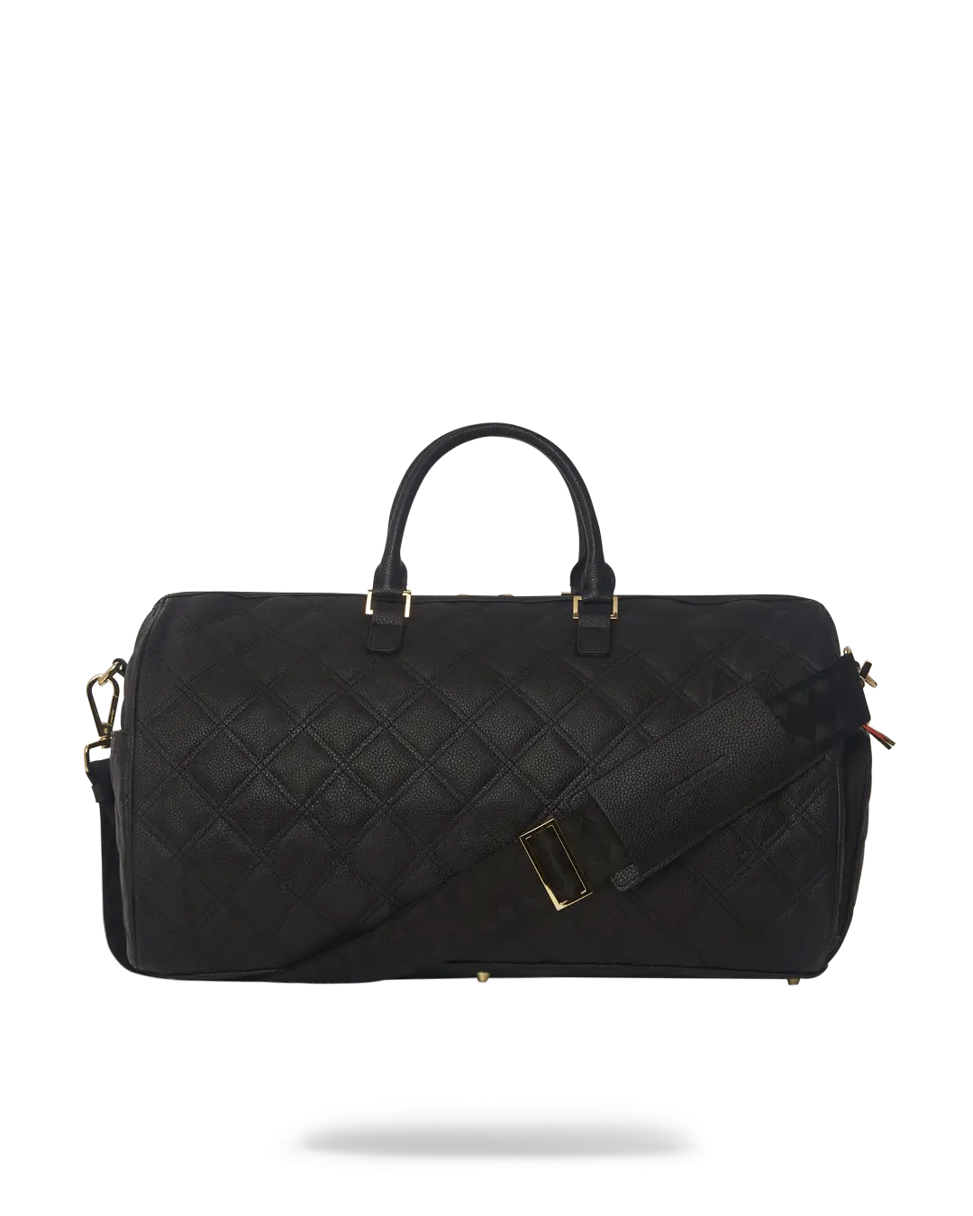 NOIR QUILT GOLD CHAIN SHARK DUFFLE - Image 5
