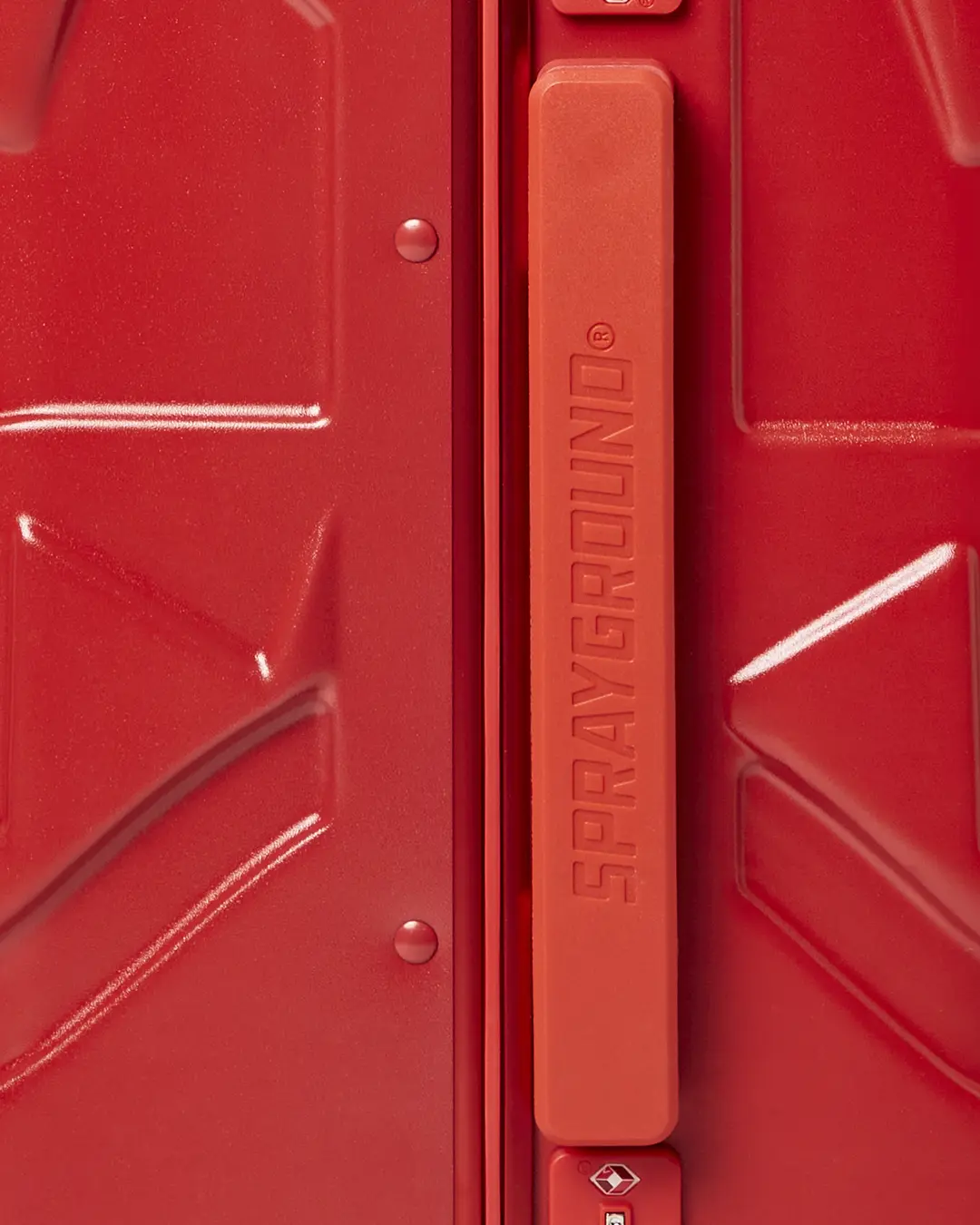MOLDED SHARKITECTURE RED HARDSHELL CARRY-ON LUGGAGE - Image 9