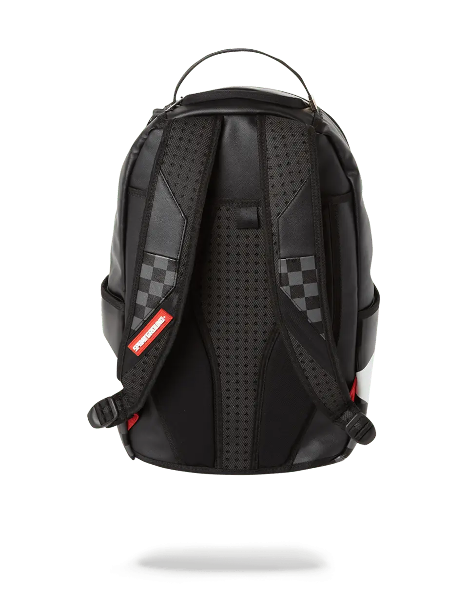 BLACK HALF CHECK SHARKS IN PARIS BACKPACK (ONE OF ONE) - Image 5