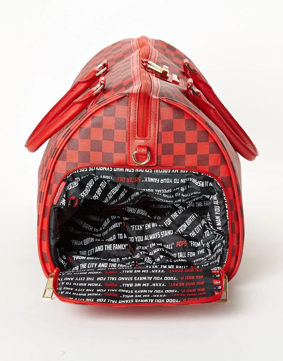SHARKS IN PARIS DUFFLE (RED CHECKERED EDITION) - Image 8