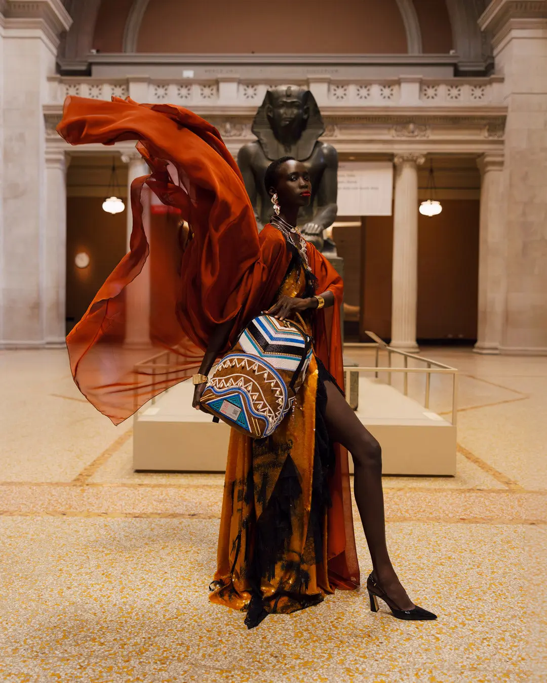 THE MET KUBA KINGDOM HEADDRESS BACKPACK - Image 2