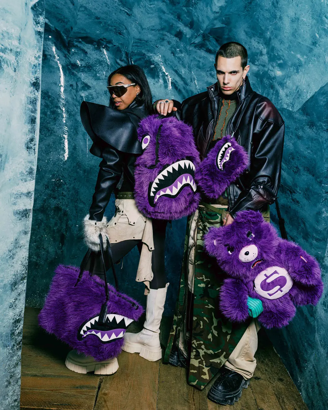 FURZILLA SHARK (PURP) MONEYBEAR BACKPACK - Image 8
