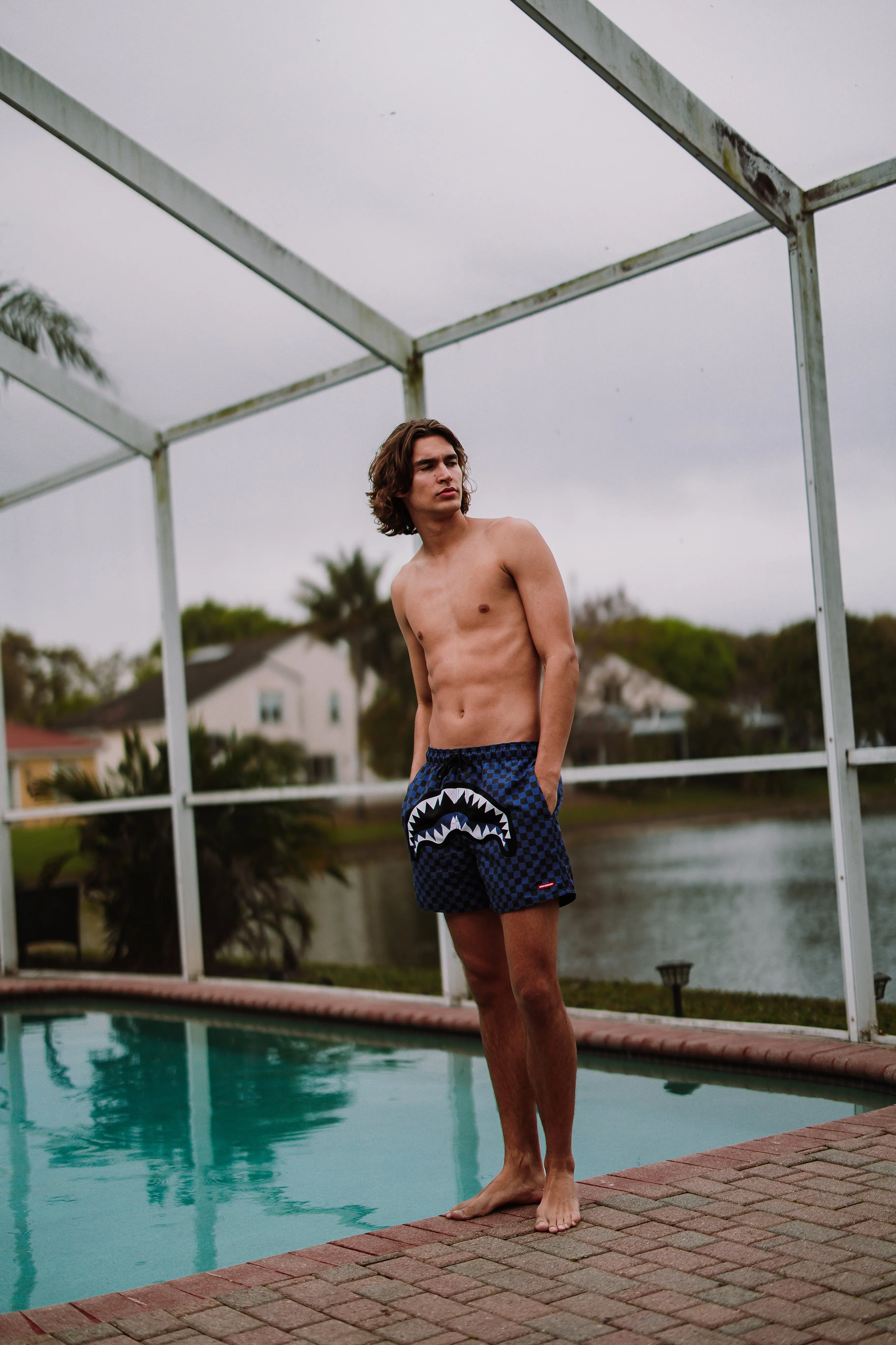 MIDNIGHT MAGIC SHARKS IN PARIS SWIM SHORTS - Image 6