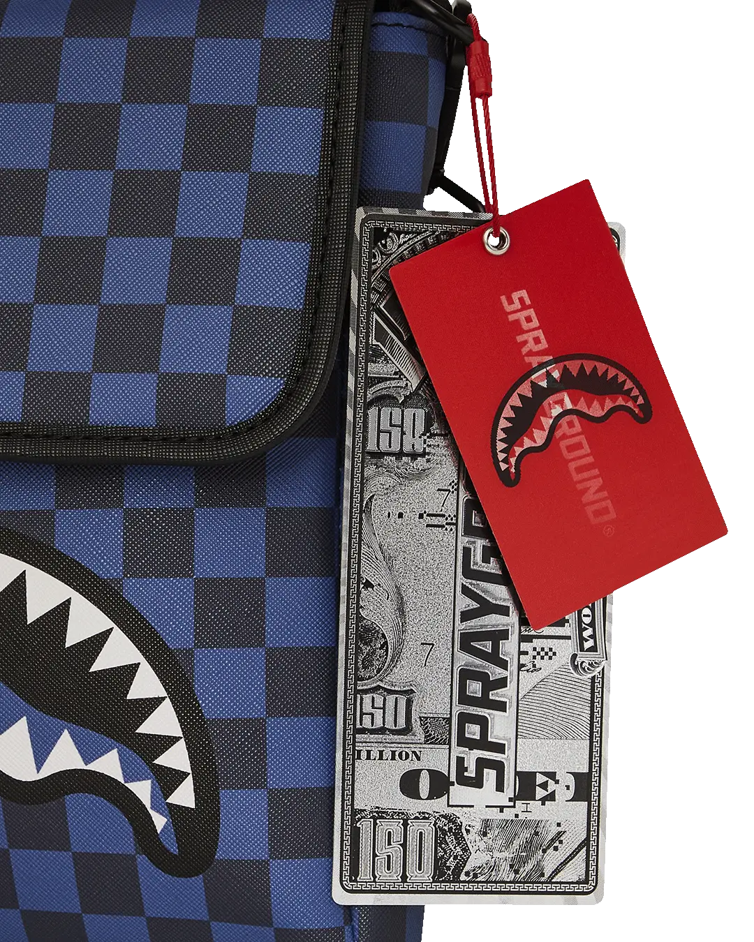MIDNIGHT MAGIC SHARKS IN PARIS MESSENGER SLING BAG - Image 7