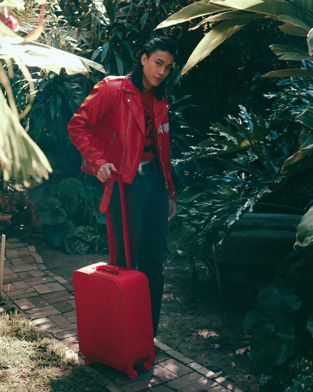 RED RIVIERA JETSETTER CARRY-ON LUGGAGE - Image 9