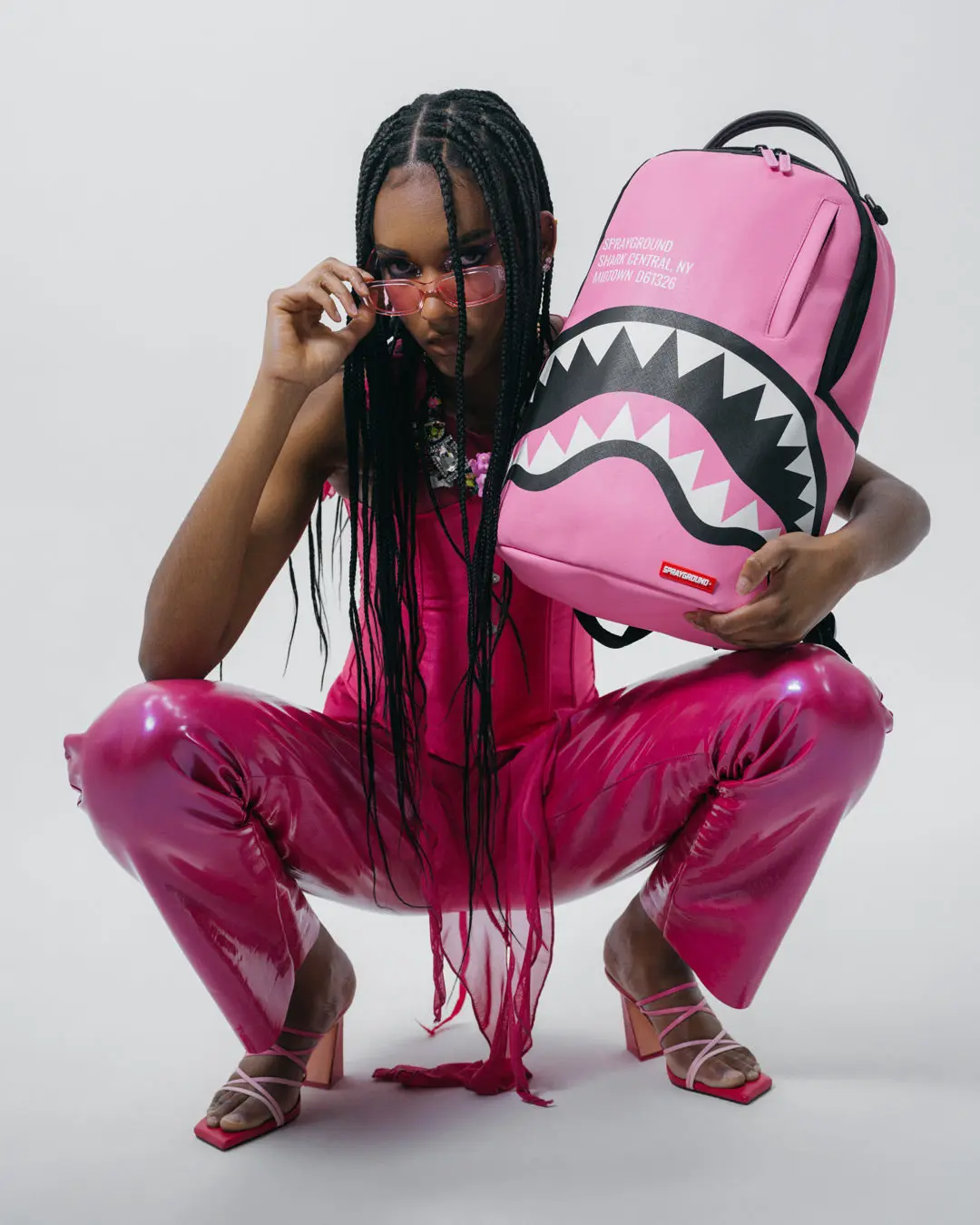 SHARK CENTRAL (PINK) BACKPACK (DLXV) - Image 2