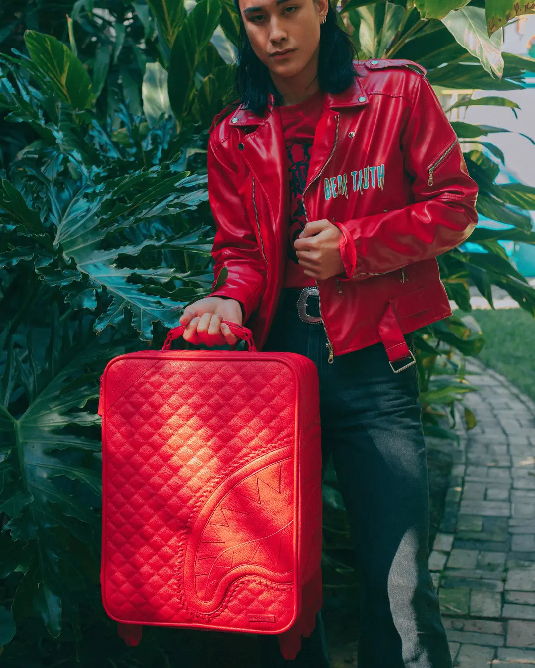 RED RIVIERA JETSETTER CARRY-ON LUGGAGE - Image 5