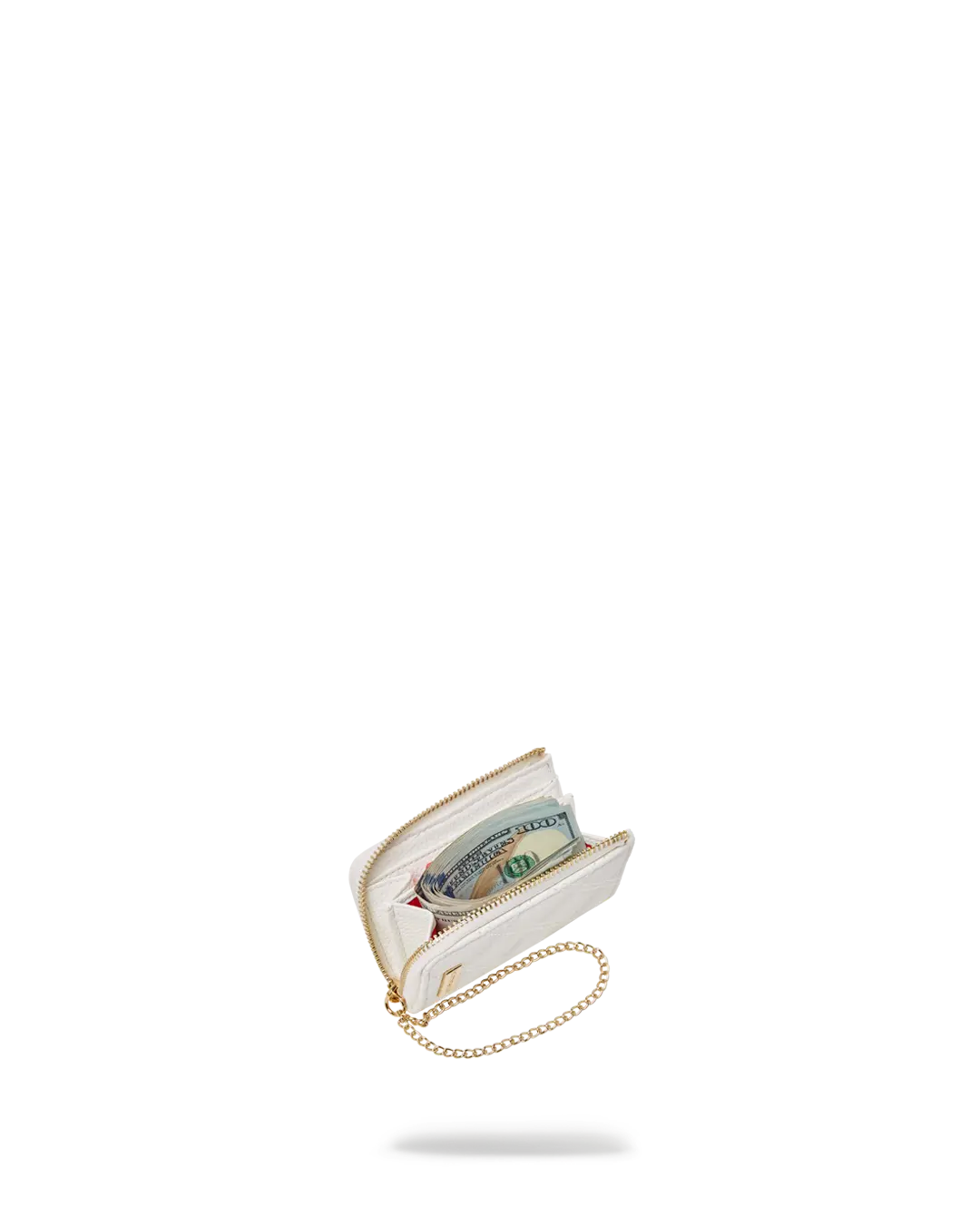 RIVIERA LE BLANC GOLD CHAIN SHARK WALLET