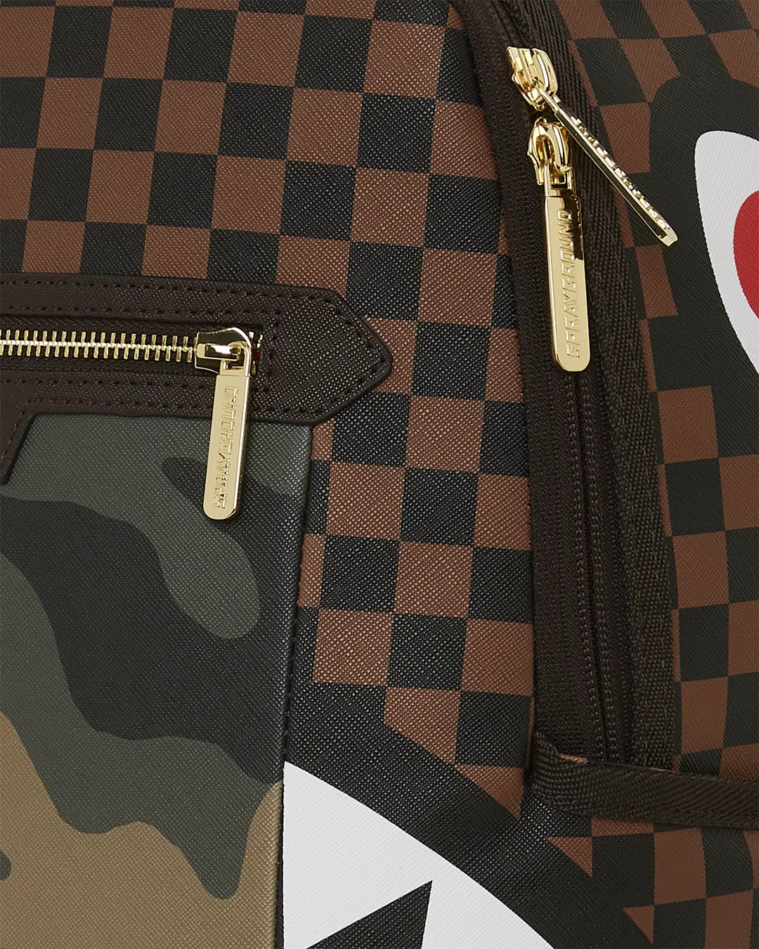 EXTERIOR GOLD ZIP POCKET SHARKS IN PARIS BACKPACK (DLXV) - Image 11