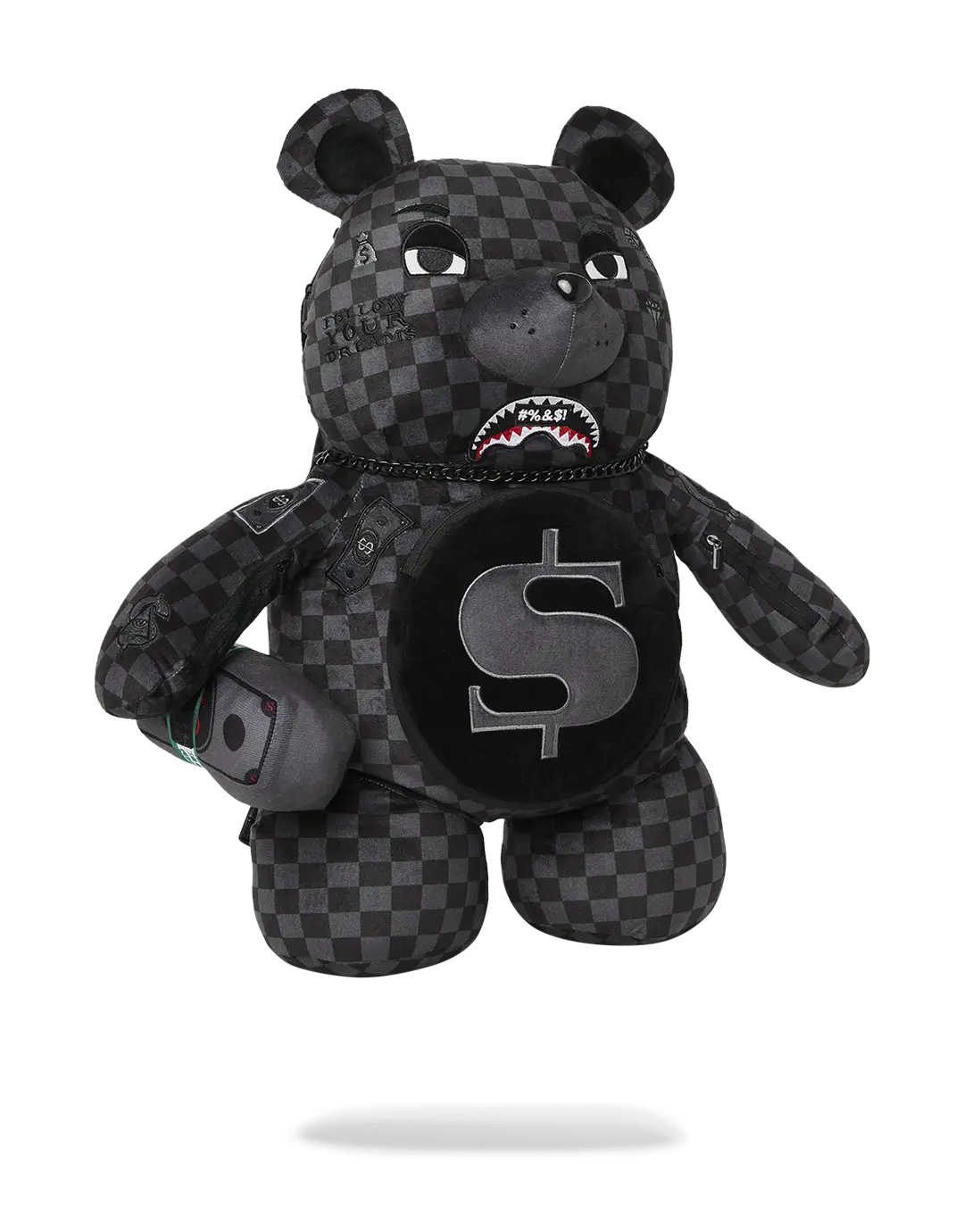 'WHAT THE BEEP' SHARK MONEYBEAR TEDDYBEAR BACKPACK - Image 3