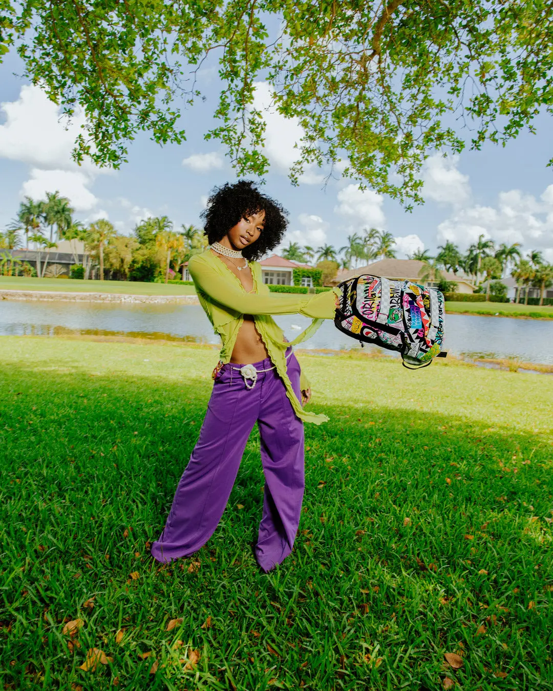 CREATE ANOTHER DAY SKATEBOARD-STRAP BACKPACK - Image 8