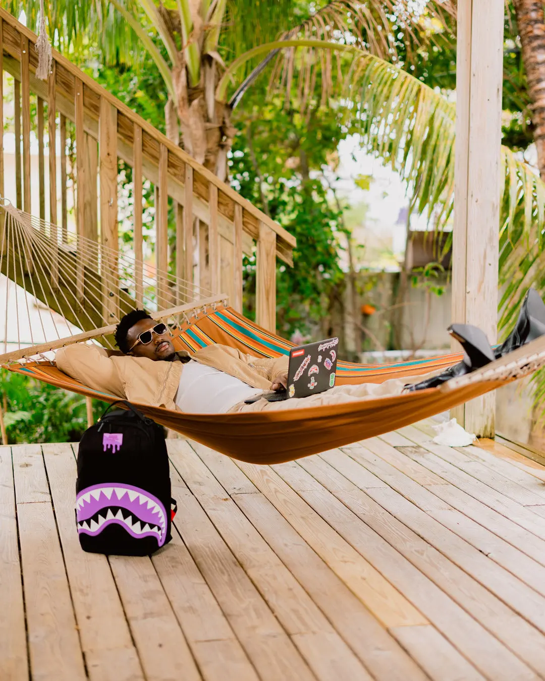 SHARK CENTRAL PASSPORT (PURPLE) BACKPACK - Image 4