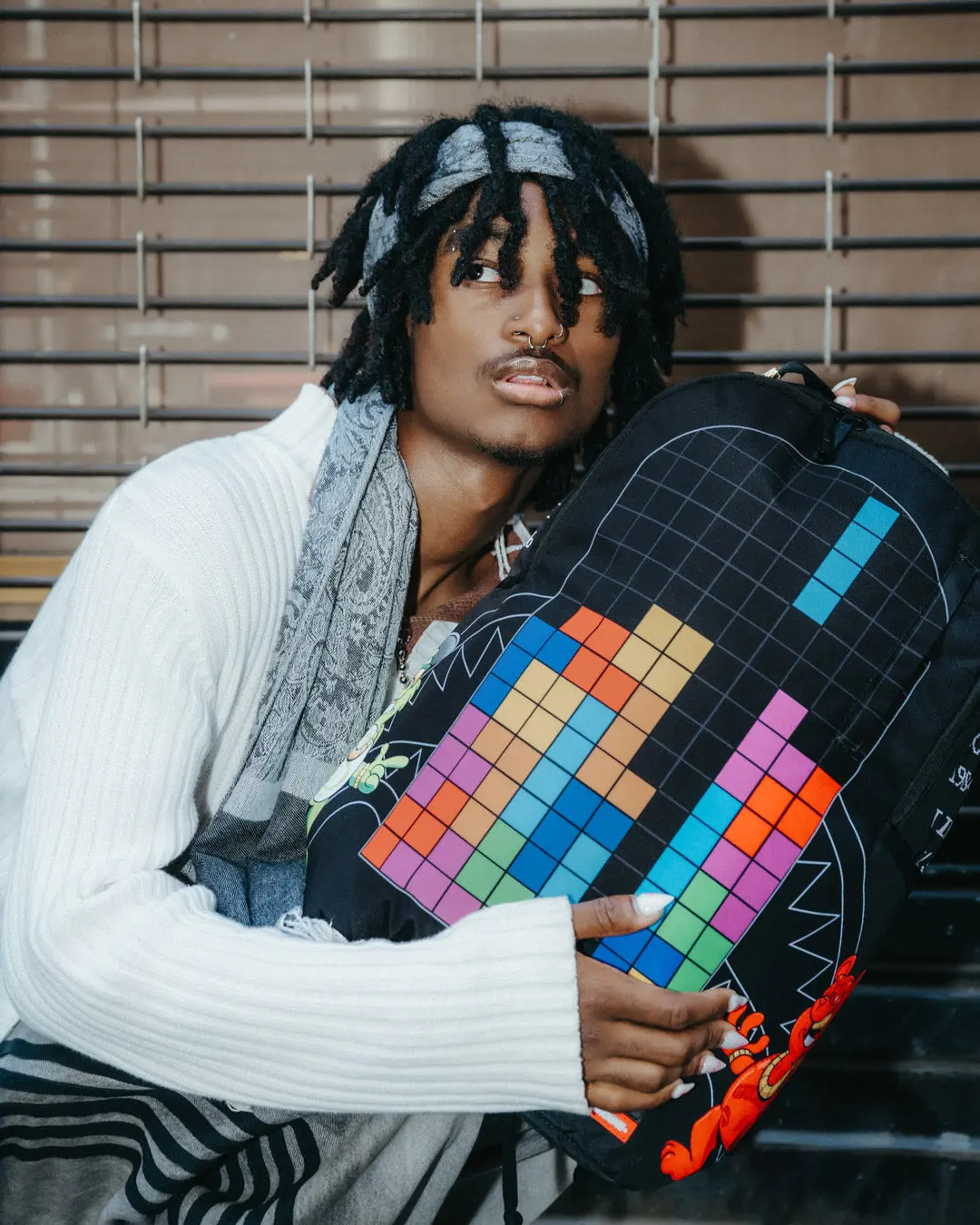 TETRIS WITH DIABLO AND MONEY BEAR BACKPACK - Image 2