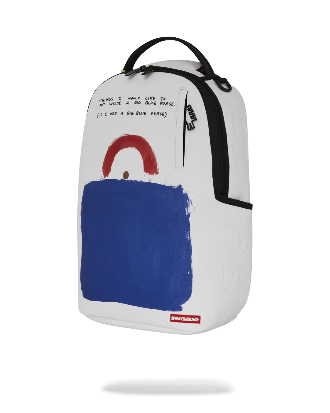 KEITH HARING BIG BLUE PURSE ART BACKPACK - Image 8